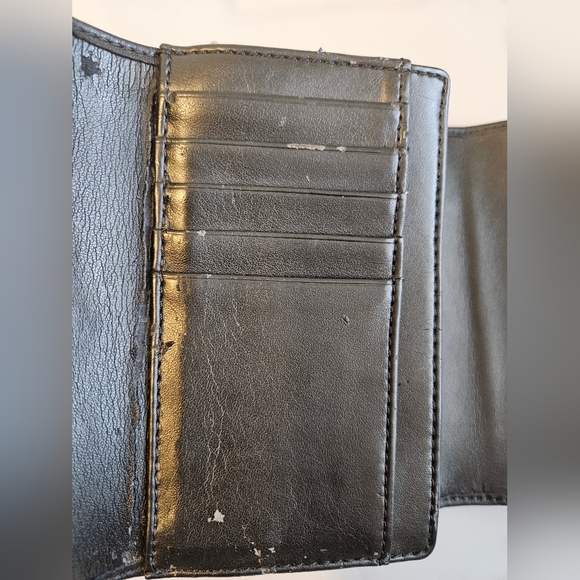 Coach Soho Black Trifold Leather Buckle Wallet - Picture 10 of 15